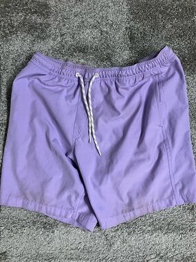 Lavender Drawstring Swim Shorts